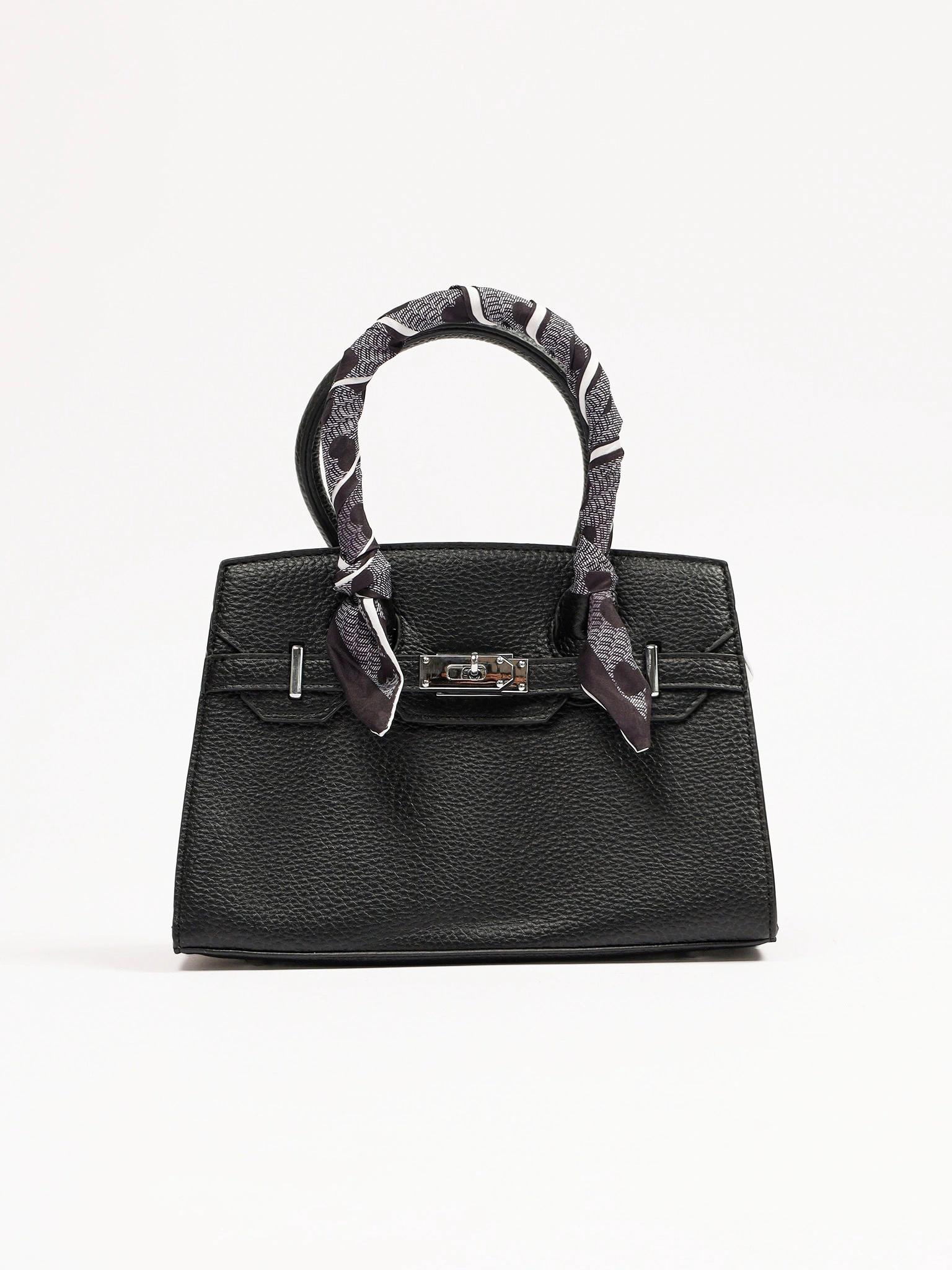 Сумка-тоут  с декоративным платком в ассортименте